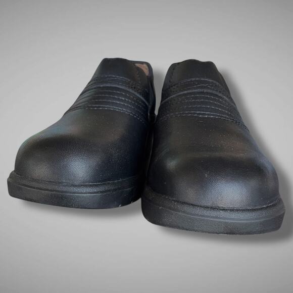 NWT Women's 8.5B ARIAT Black Leather Performance Steel Toe Safety Work Boot Clog - Picture 6 of 12